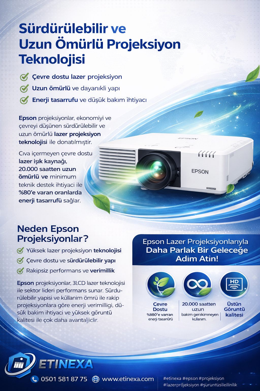 Epson projeksiyon İzmir için kurumsal projeksiyon ve görüntü çözümleri